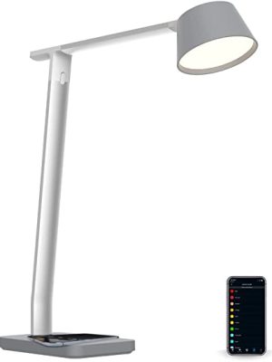 Smart Desk Lamp, Works with Alexa Auto-Circadian Mode, True White LED + 16M RGB Colors