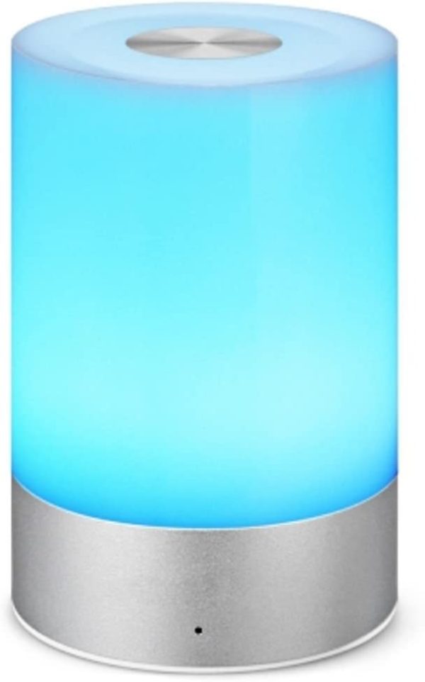 Rechargeable Touch Sensor Bedside Light Dimmable RGB+Warm White Smart LED Table Lamp
